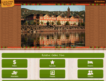 Tablet Screenshot of canalparklodge.com